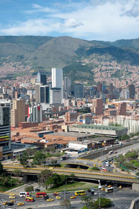 Panoramica de la Ciudad de Medellin, Antioquia, Co...