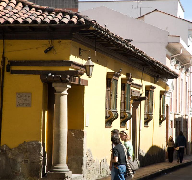 Calle de San Alberto, La Candelaria, Bogota, Cundi...