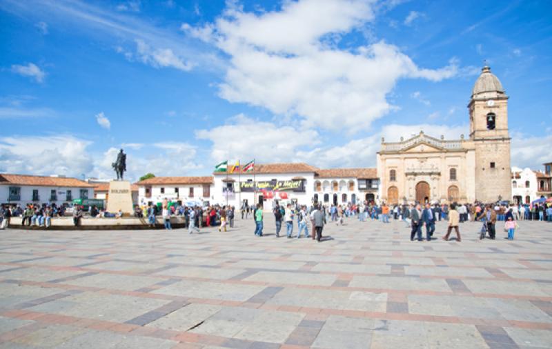 Plaza de Bolivar, Tunja, Boyaca, Colombia