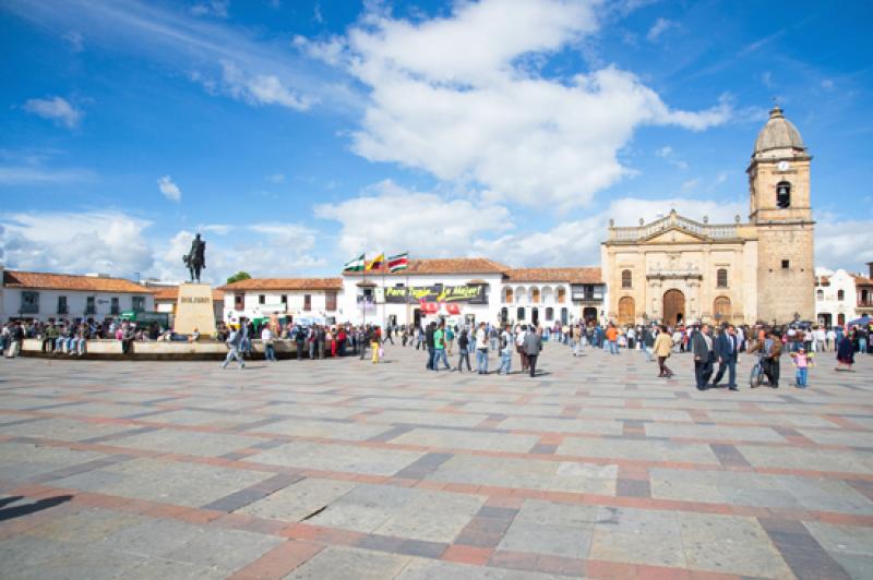 Plaza de Bolivar, Tunja, Boyaca, Colombia