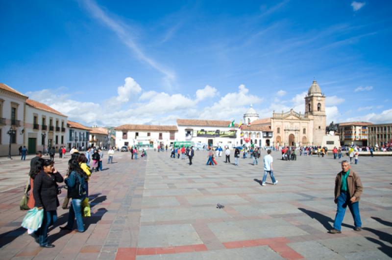 Plaza de Bolivar, Tunja, Boyaca, Colombia