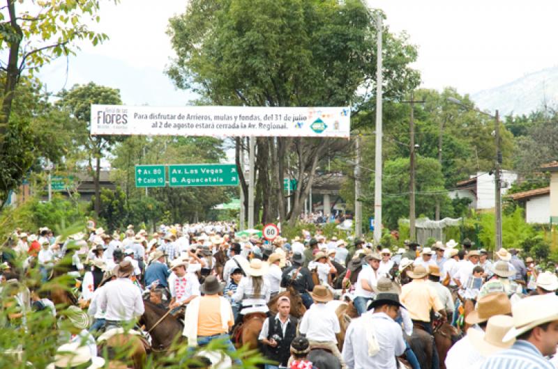 Cabalgata Feria de Flores, Medellin, Antioquia, Co...