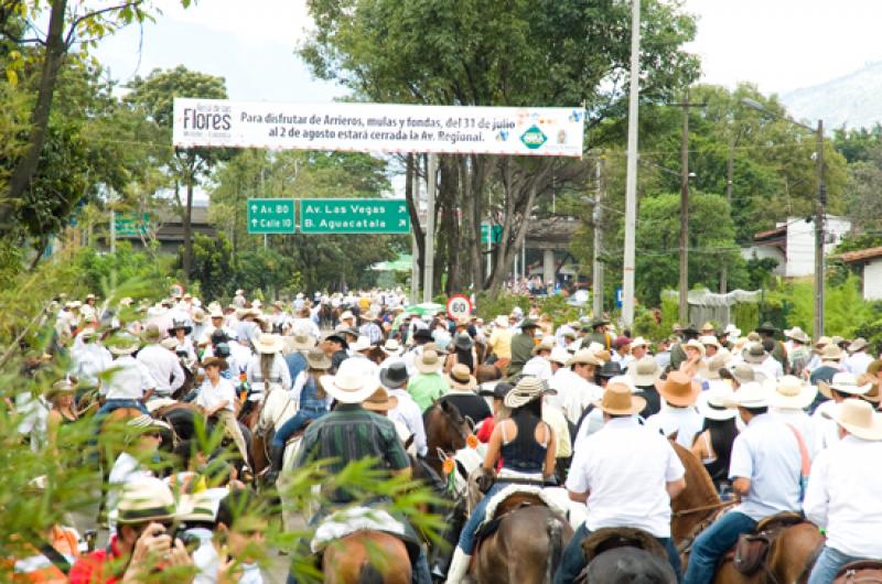 Cabalgata Feria de Flores, Medellin, Antioquia, Co...