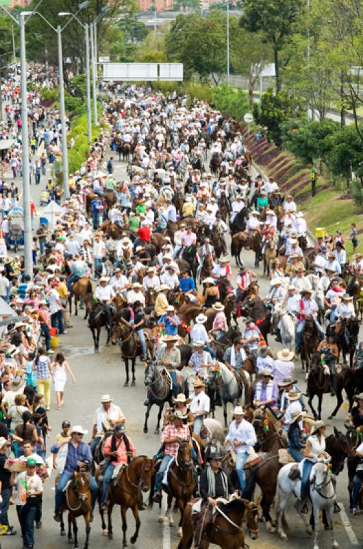 Cabalgata Feria de Flores, Medellin, Antioquia, Co...