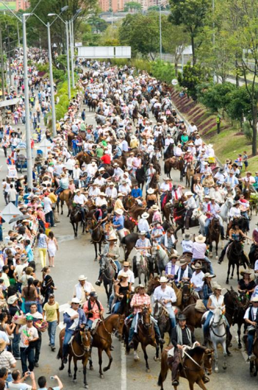 Cabalgata Feria de Flores, Medellin, Antioquia, Co...