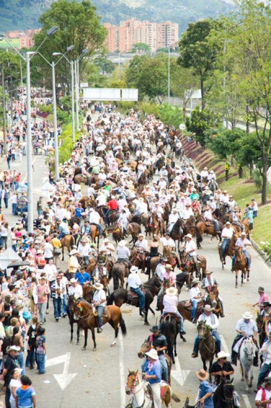 Cabalgata Feria de Flores, Medellin, Antioquia, Co...