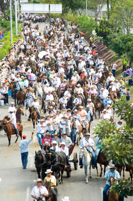 Cabalgata Feria de Flores, Medellin, Antioquia, Co...