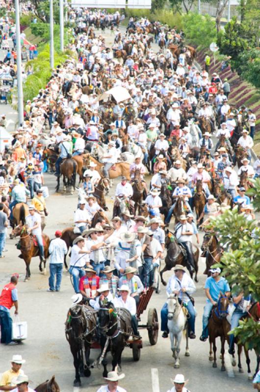 Cabalgata Feria de Flores, Medellin, Antioquia, Co...