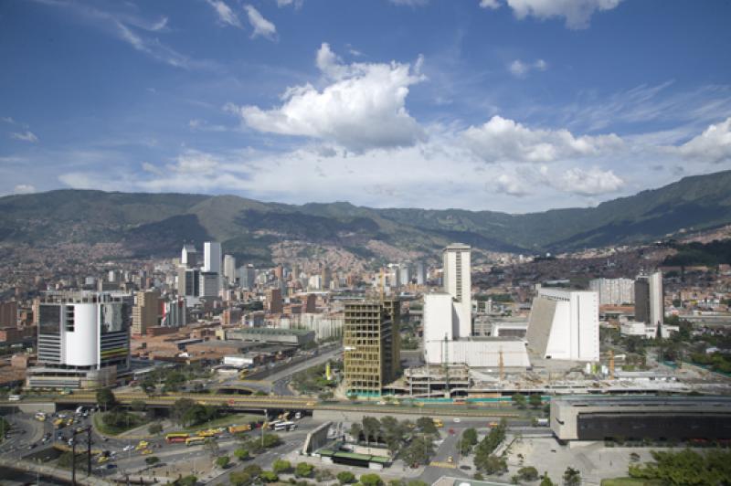 Panoramica de la Ciudad de Medellin, Antioquia, Co...