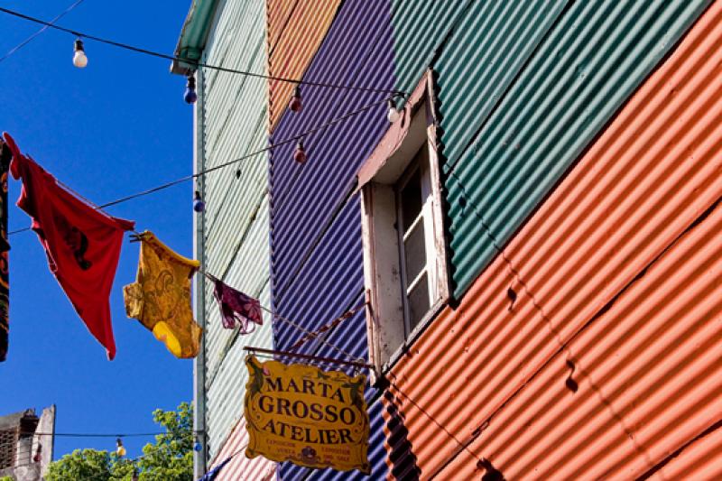 Vivienda en Caminito, La Boca, Buenos Aires, Argen...