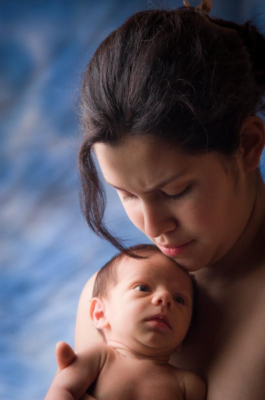 Primer Plano de Madre e Hijo