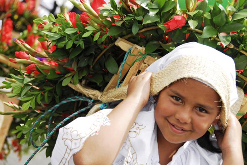 Desfile de Silleteros, Medellin, Antioquia, Colomb...