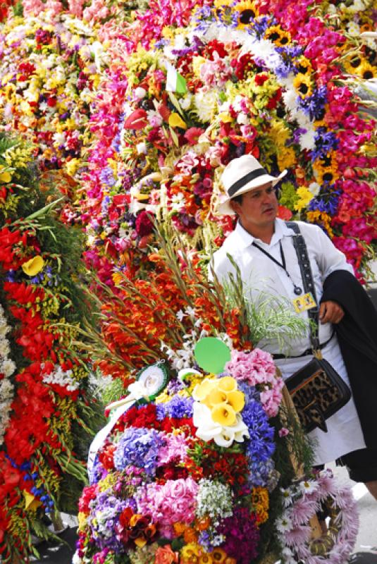 Desfile de Silleteros, Medellin, Antioquia, Colomb...