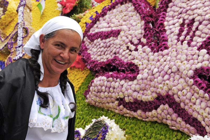 Desfile de Silleteros, Medellin, Antioquia, Colomb...