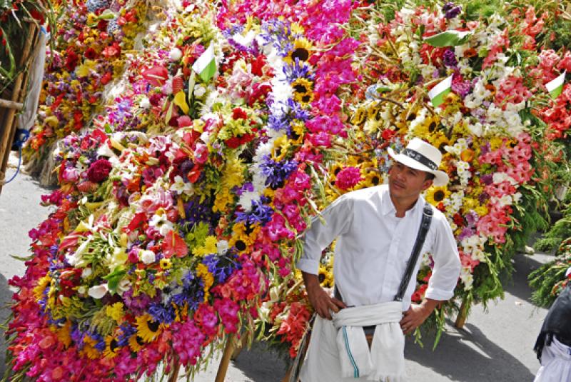 Desfile de Silleteros, Medellin, Antioquia, Colomb...