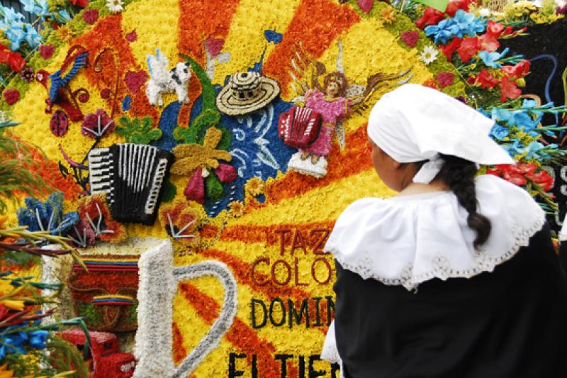 Desfile de Silleteros, Medellin, Antioquia, Colomb...