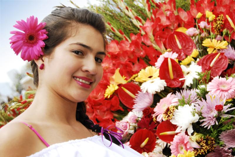 Desfile de Silleteros, Medellin, Antioquia, Colomb...