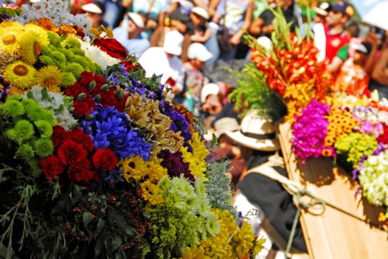 Desfile de Silleteros, Medellin, Antioquia, Colomb...