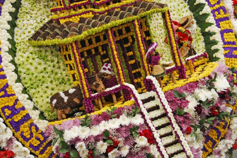 Desfile de Silleteros, Medellin, Antioquia, Colomb...