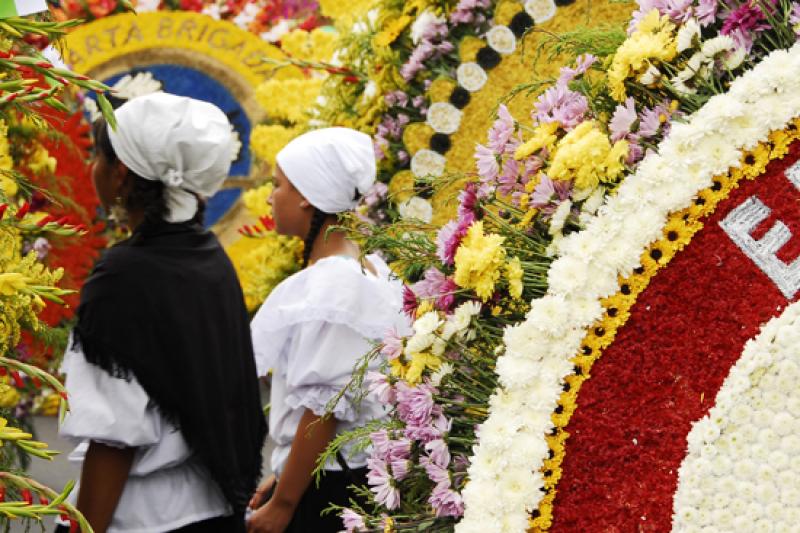 Desfile de Silleteros, Medellin, Antioquia, Colomb...