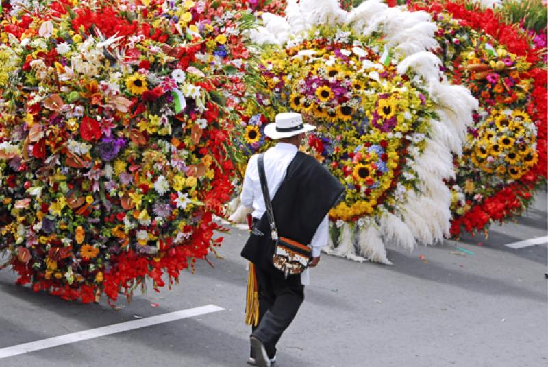 Desfile de Silleteros, Medellin, Antioquia, Colomb...