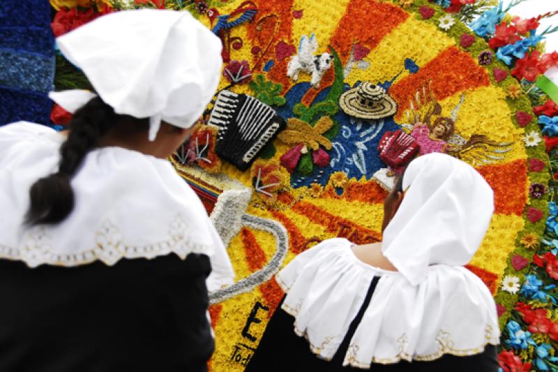 Desfile de Silleteros, Medellin, Antioquia, Colomb...