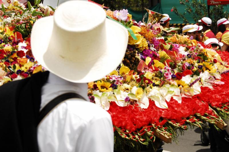 Desfile de Silleteros, Medellin, Antioquia, Colomb...