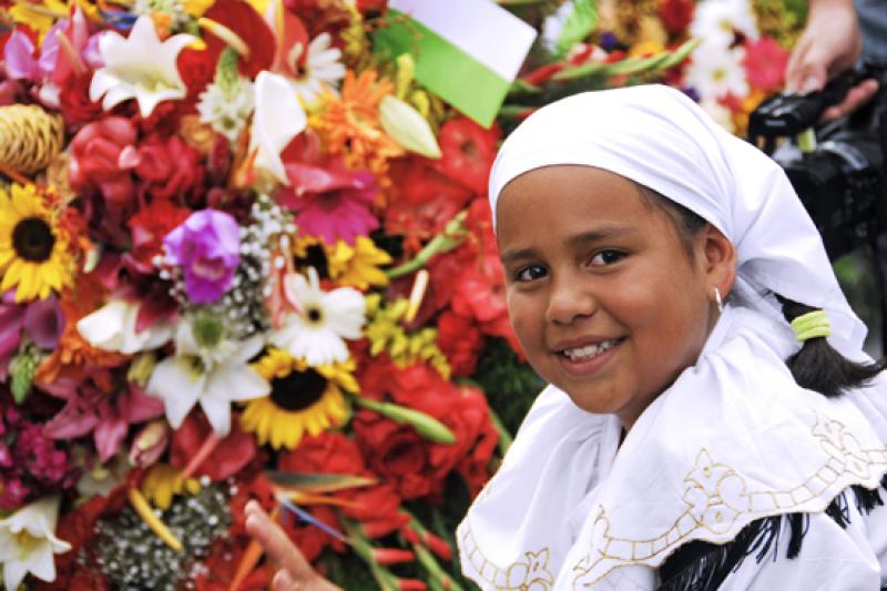 Desfile de Silleteros, Medellin, Antioquia, Colomb...