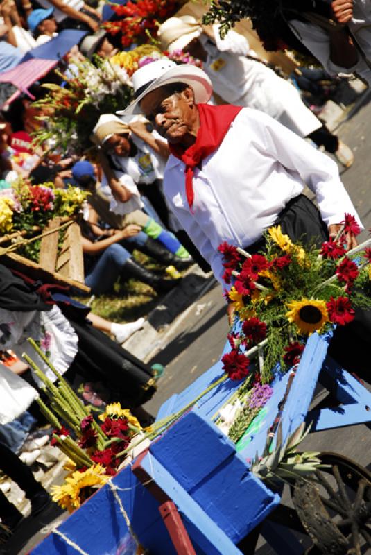 Desfile de Silleteros, Medellin, Antioquia, Colomb...