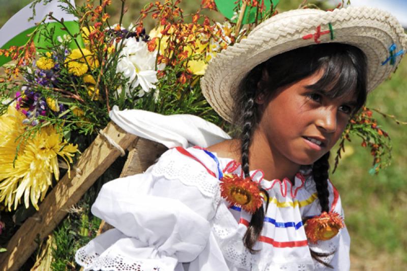 Desfile de Silleteros, Medellin, Antioquia, Colomb...