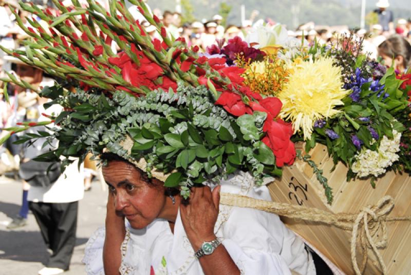 Desfile de Silleteros, Medellin, Antioquia, Colomb...