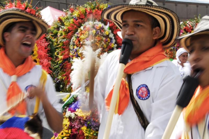 Desfile de Silleteros, Medellin, Antioquia, Colomb...