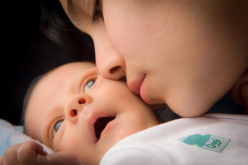 Primer Plano de Madre e Hijo