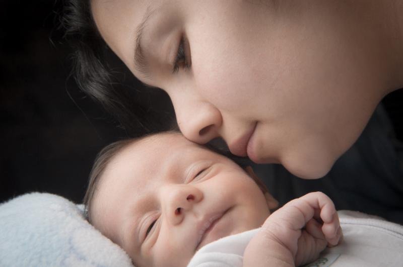 Primer Plano de Madre e Hijo