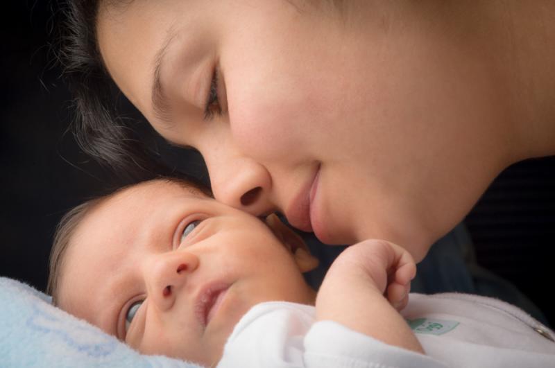 Primer Plano de Madre e Hijo