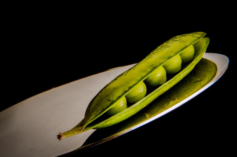 Arveja en una Cuchara