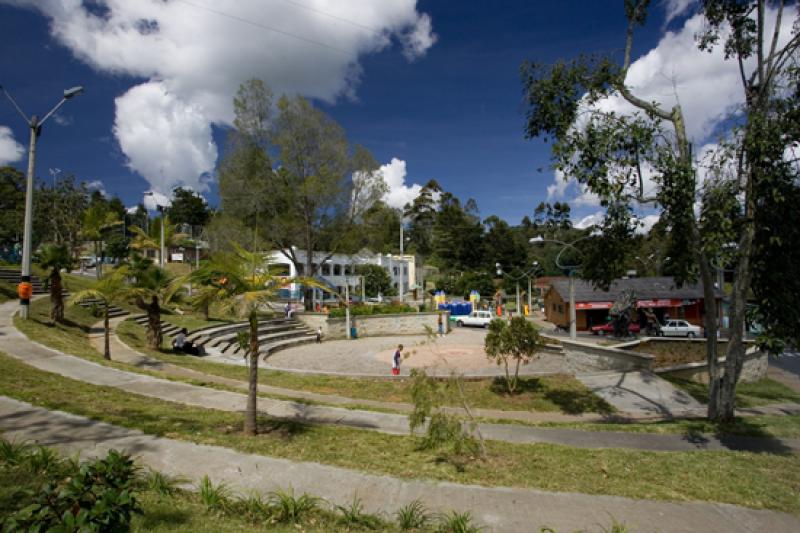 Parque Principal, Santa Elena, Medellin, Antioquia...