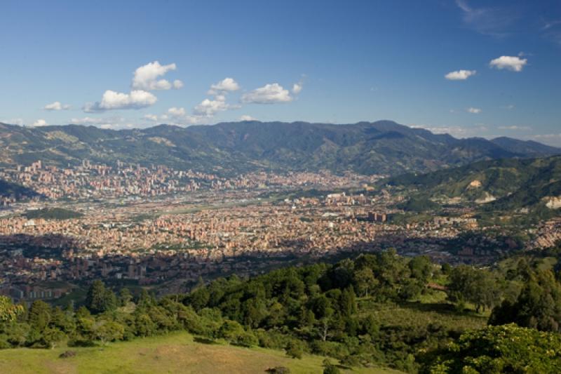 Panoramica de la Ciudad de Medellin, Antioquia, Co...