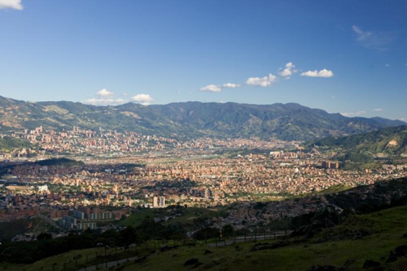 Panoramica de la Ciudad de Medellin, Antioquia, Co...