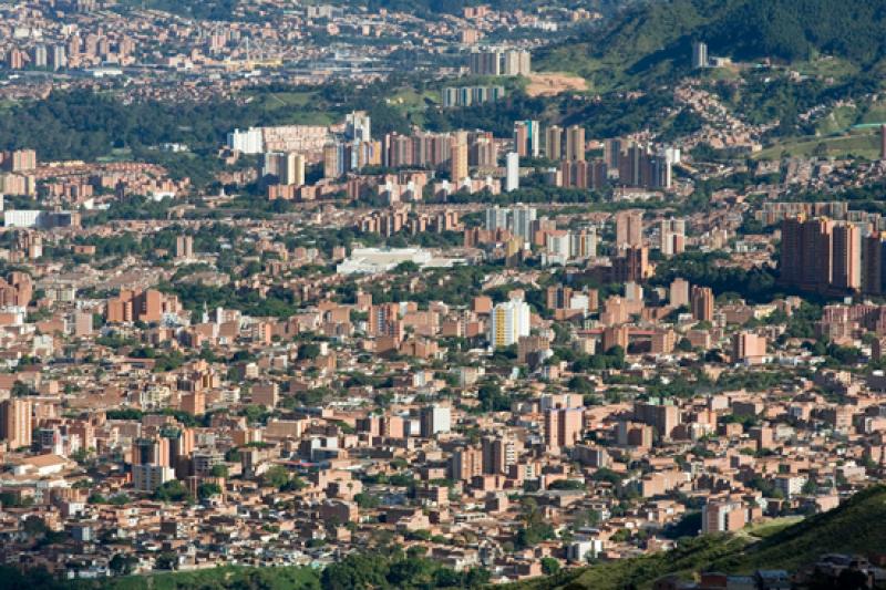 Panoramica de la Ciudad de Medellin, Antioquia, Co...