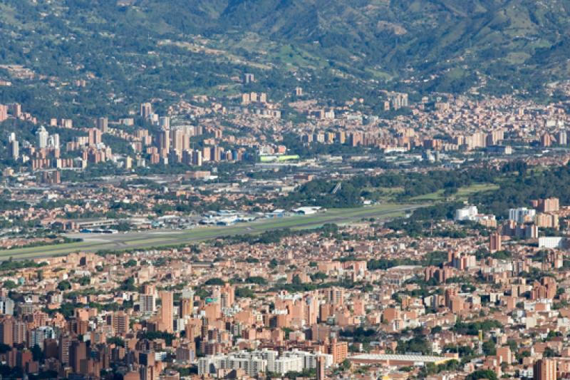 Panoramica de la Ciudad de Medellin, Antioquia, Co...