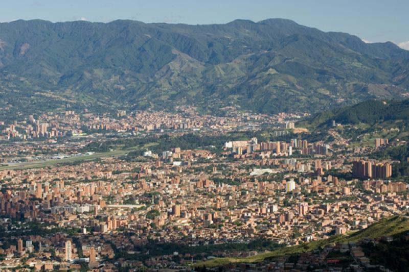 Panoramica de la Ciudad de Medellin, Antioquia, Co...