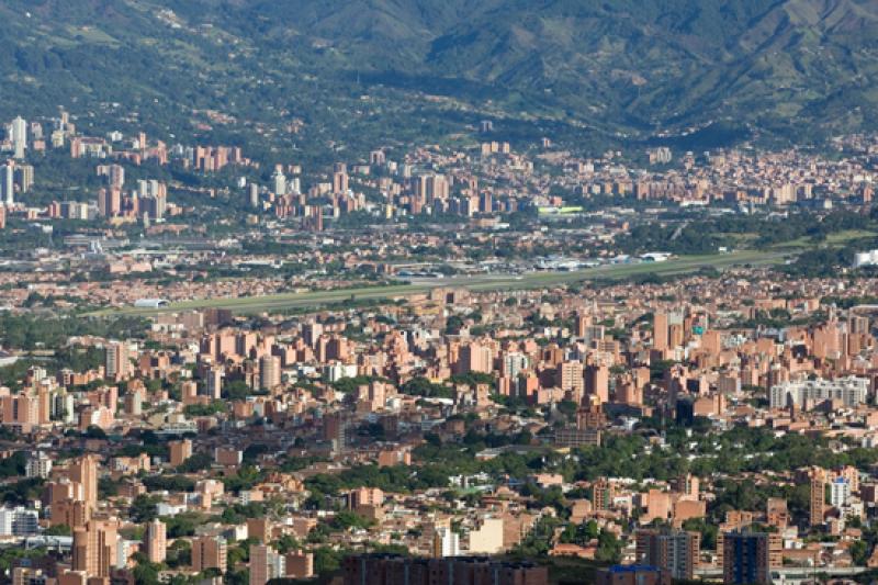 Panoramica de la Ciudad de Medellin, Antioquia, Co...