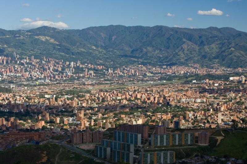 Panoramica de la Ciudad de Medellin, Antioquia, Co...