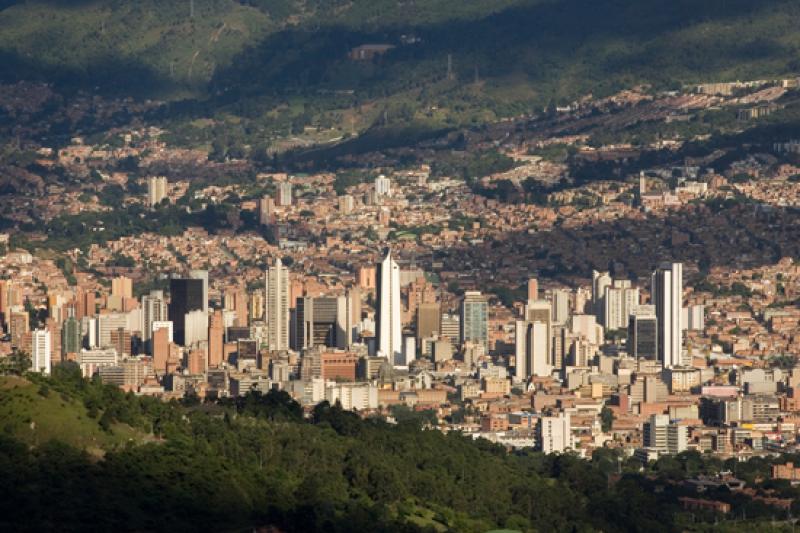 Panoramica de la Ciudad de Medellin, Antioquia, Co...