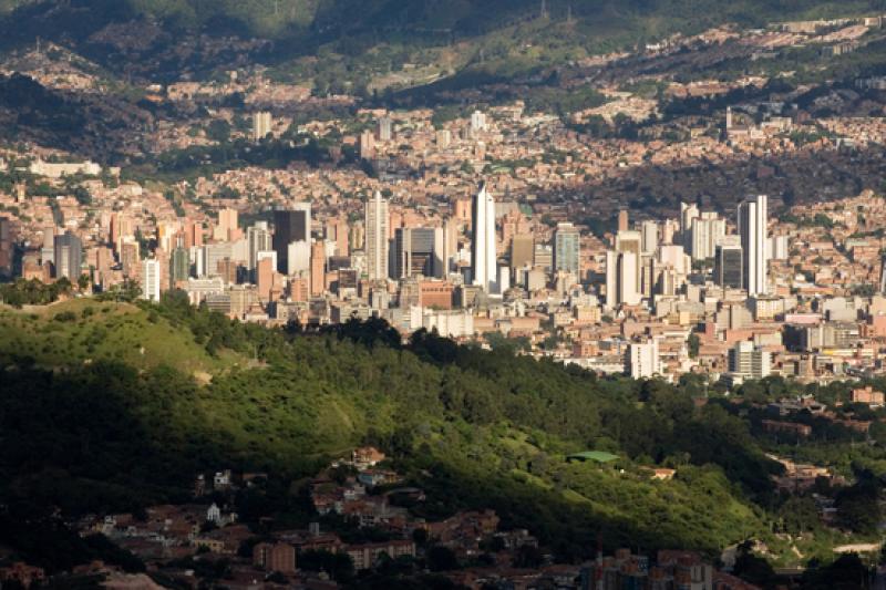 Panoramica de la Ciudad de Medellin, Antioquia, Co...