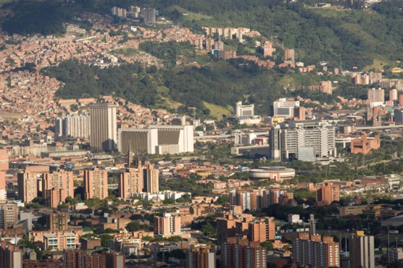 Panoramica de la Ciudad de Medellin, Antioquia, Co...