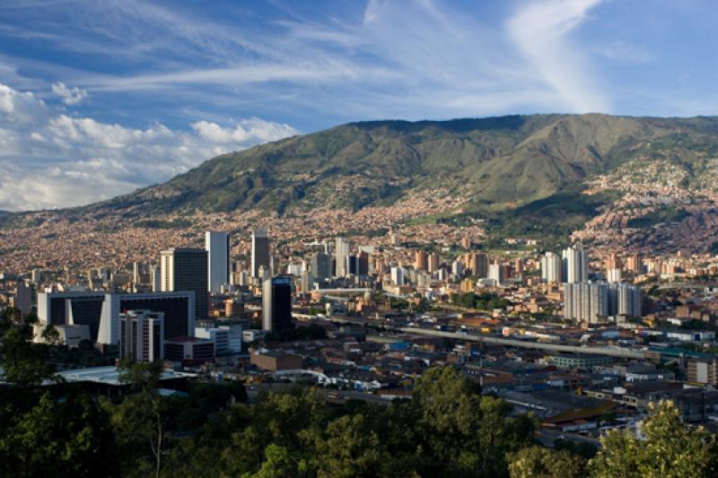 Panoramica de la Ciudad de Medellin, Antioquia, Co...