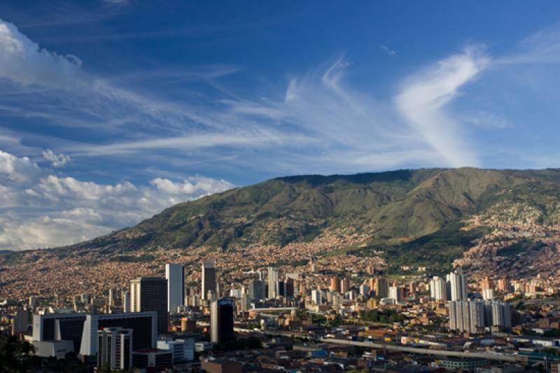 Panoramica de la Ciudad de Medellin, Antioquia, Co...