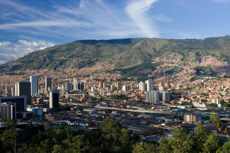 Panoramica de la Ciudad de Medellin, Antioquia, Co...